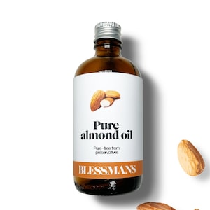 Pure zoete amandelolie | minder plastic en duurzaam geproduceerd