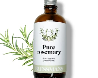 Pure rosemary essential oil | 100% pure undiluted | less plastic & recycled packaging | 10ml, 30ml,50ml, 100ml