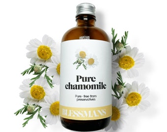 Pure Chamomile Essential Oil: Undiluted Calming Aromatherapy (Less Plastic Packaging)