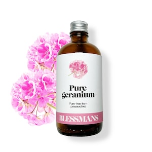 Pure rose geranium essential oil | Pure & natural, unrefined, undiluted and less plastic packaging | Aromatheraphy,  acne, skincare