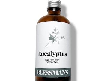 Pure eucalyptus essential oil | Blessman's pure & undiluted | bath oils, less plastic packaging