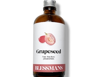 Pure Cold Pressed Grapeseed Oil: Natural Skin & Hair Moisturizer
