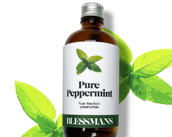 Pure peppermint essential oil | Aromatherapy, skincare & haircare | Less plastic packaging | 10ml, 30ml, 50ml, 100ml