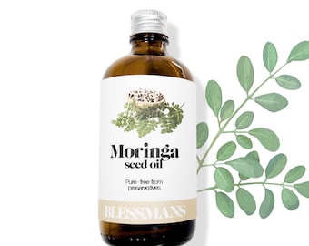 Cold Pressed Moringa Seed Oil: Natural Body & Hair Oil