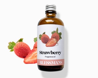 Strawberry fragrance oil premium long lasting fragrance oils for candle making, reed diffusers, home fragrances & perfumes