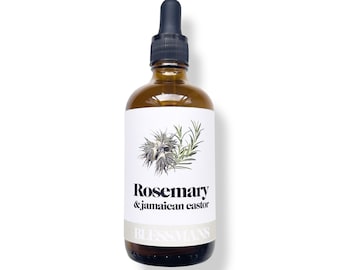 Pure rosemary and Jamaican black castor oil for hair growth & body