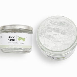 Aloe Vera gel 99% pure freshly made organic natural skin moisturiser-AntiAging skincare and skin masks - handmade  plastic-free packaging