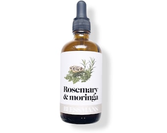 Pure rosemary & moringa seed oil for hair and body | pure and natural skincare | less plastic no preservatives
