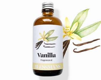 Vanilla fragrance oil, premium long lasting fragrance oils for candle making, diffusers soaps, candle melts | Eco friendly packaging & vegan