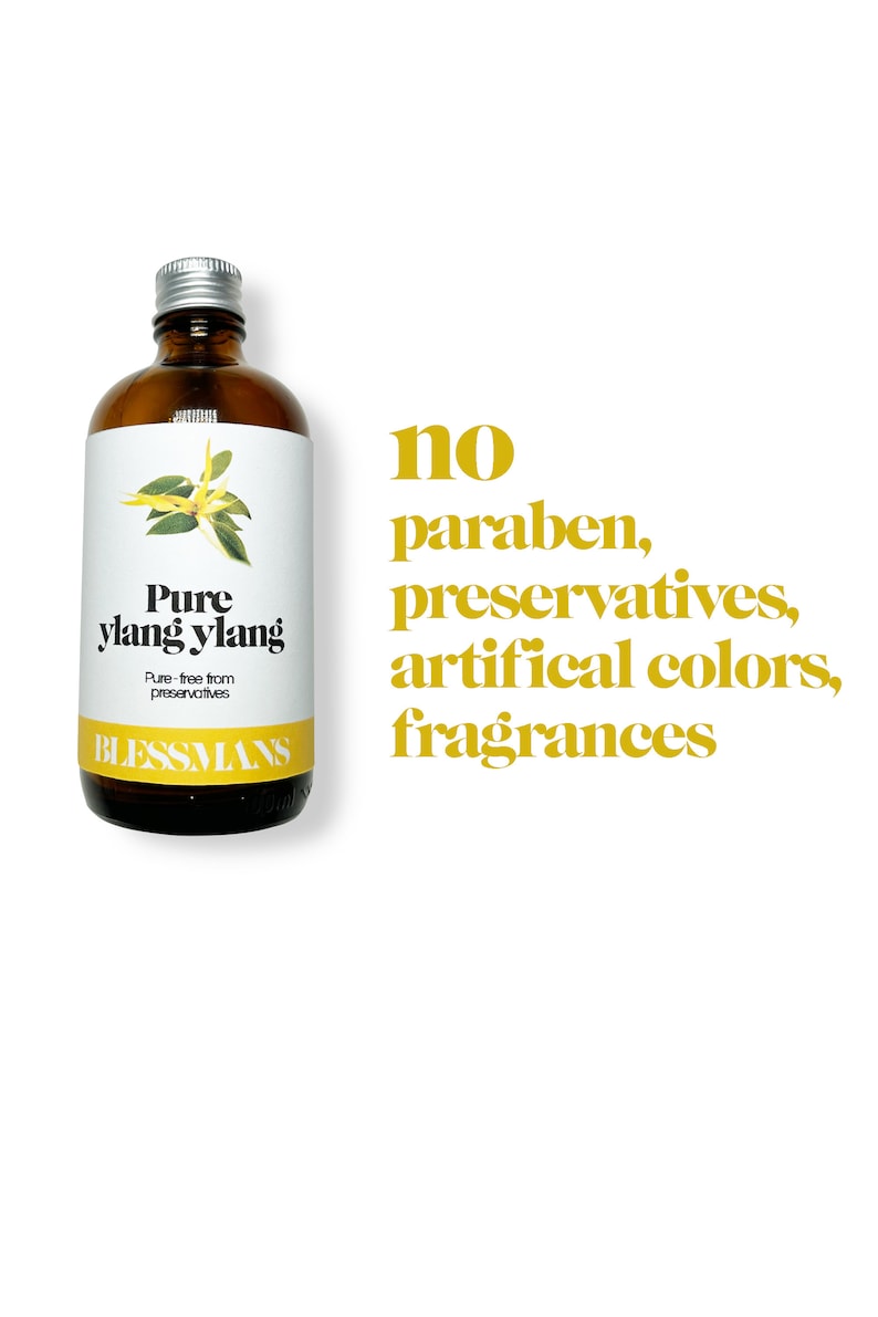 100% pure ylang ylang essential oil Pure and natural, unrefined with less plastic Aromatherapy & bath oils image 5