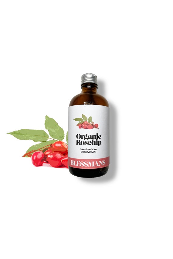 Organic Rosehip Seed Oil: Cold Pressed, Unrefined, Plastic Free