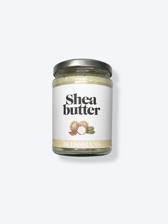 Raw Organic Shea Butter: Unrefined Skin Moisturizer, Plastic-Free Glass Jar