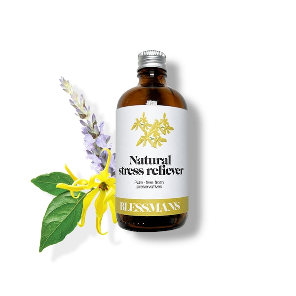 Natural anti-anxiety and calming pure essential oil blend | lavender essential oil, ylang ylang, rosemary, bergamot | Aromatherapy, bath oil
