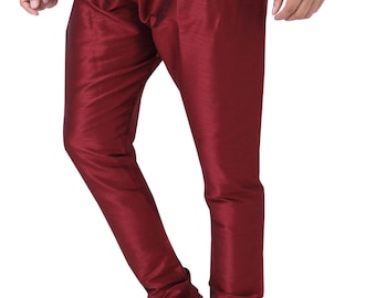 Men&#39;s Silk Churidar Pajama: Indian Wedding Party Wear