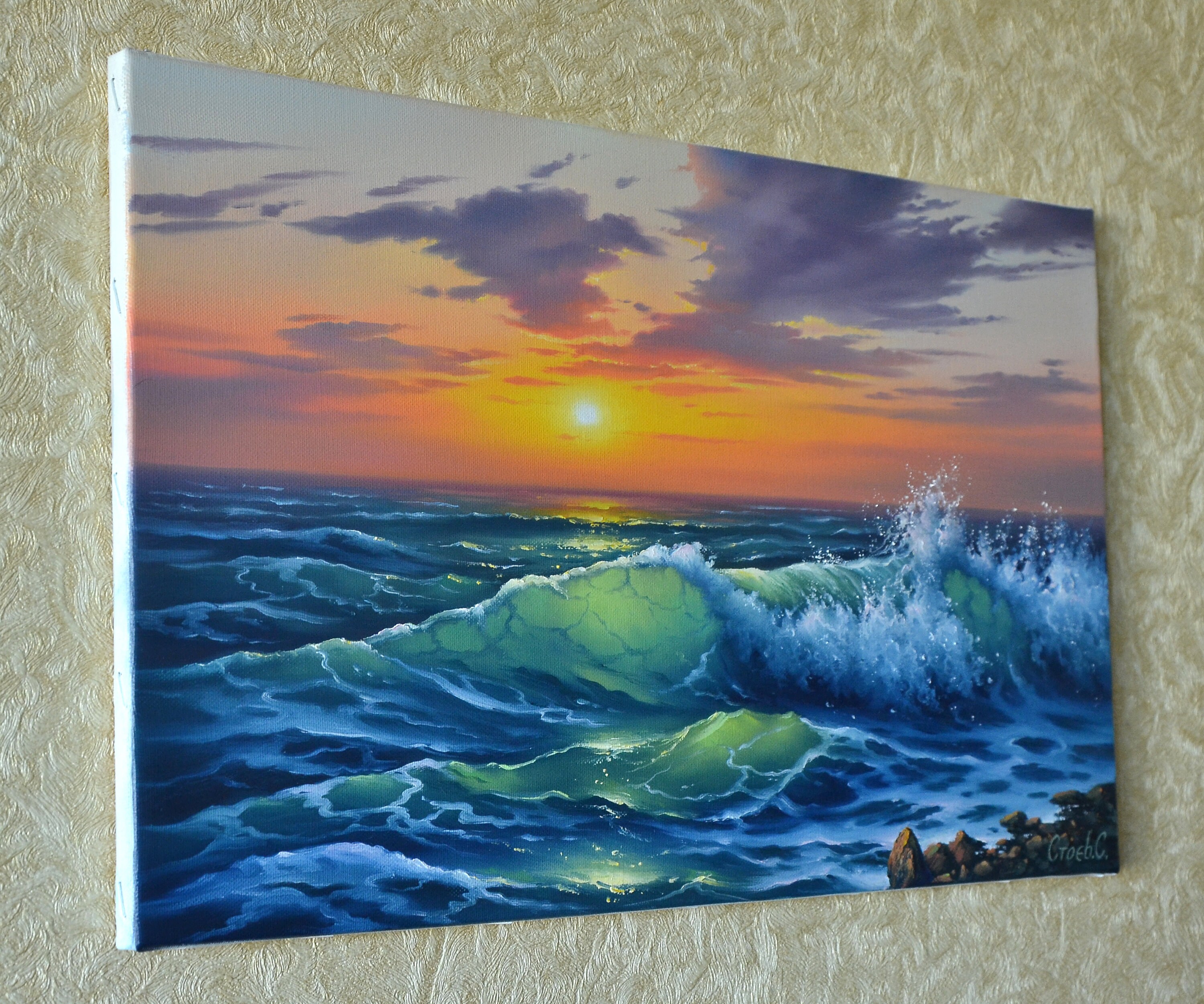 【P30号】good blue(call) 油絵 oil painting il_1080xN.4951671967_aixe.jpg