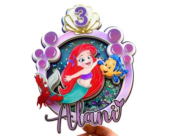 Baby Ariel Cake Topper, The Little Mermaid Party Decorations, Baby Ariel Birthday Theme, The Little Mermaid Party
