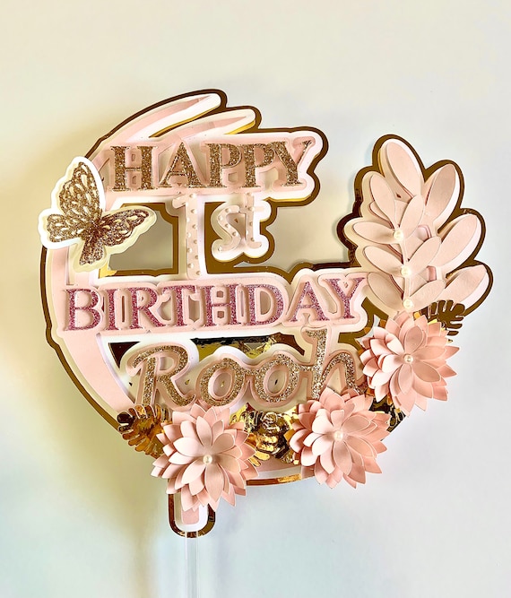 Download 3d Butterfly Cake Topper Butterfly Party Decor Floral Cake Topper Boho Party First Birthday Party Butterfly 1st Birthday Butterflies By Anescustompartydecor Catch My Party