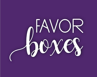 Custom Favor Box, Gable Boxes, Party Decoration
