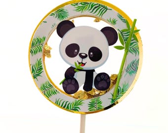 Panda Cupcake Toppers: Custom Baby Shower Party Decorations