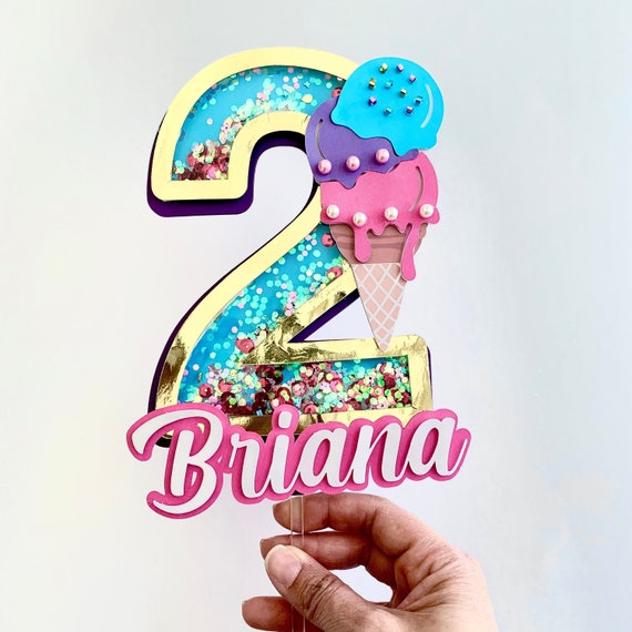 Two Sweet Cake Topper, Ice Cream Party decor, Sweet Birthday Party Topper, One Sweet Year Theme, Ice cream birthday, Ice cream cake Il_570xn