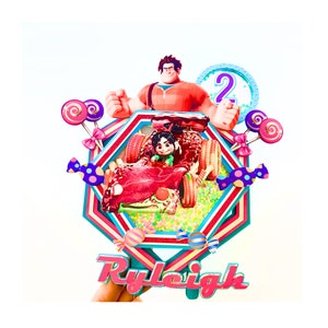 Vanellope Sugar Rush Cake Topper,wreck It Ralph Party,vanellope Cake ...