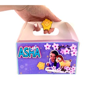 Disney Wish Gable Boxes, Wish Birthday Party,Asha Party Decor,Wish Movie Party Favors,Disney Wish Favor Boxes