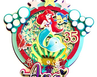 Ariel Cake Topper: Little Mermaid Birthday Party Decoration