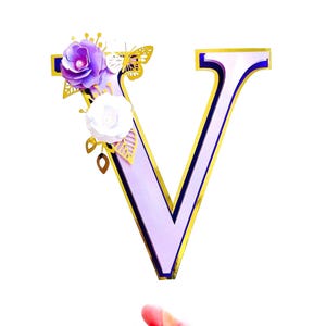 Personalized Initials Cake Topper: Quinceanera, Sweet 16 Party Decoration