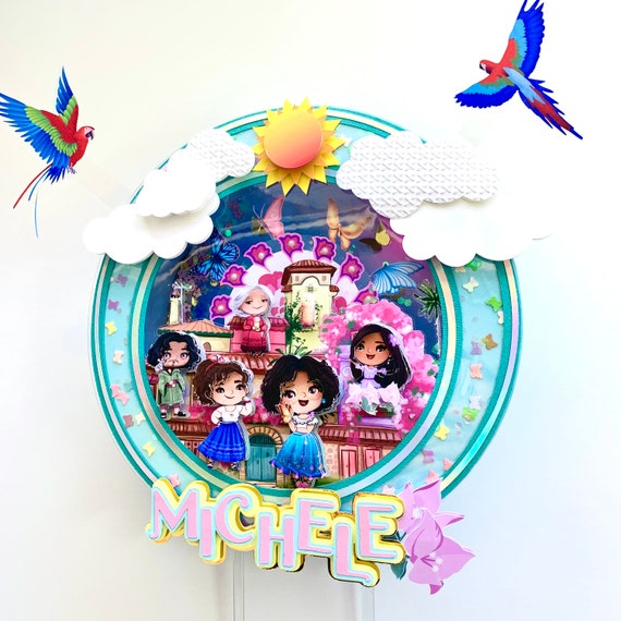 Encanto Shaker Cake Topper, Encanto Party Decorations, Encanto Birthday Party, Encanto personalized cake topper, Motion Cake Topper Il_570xn