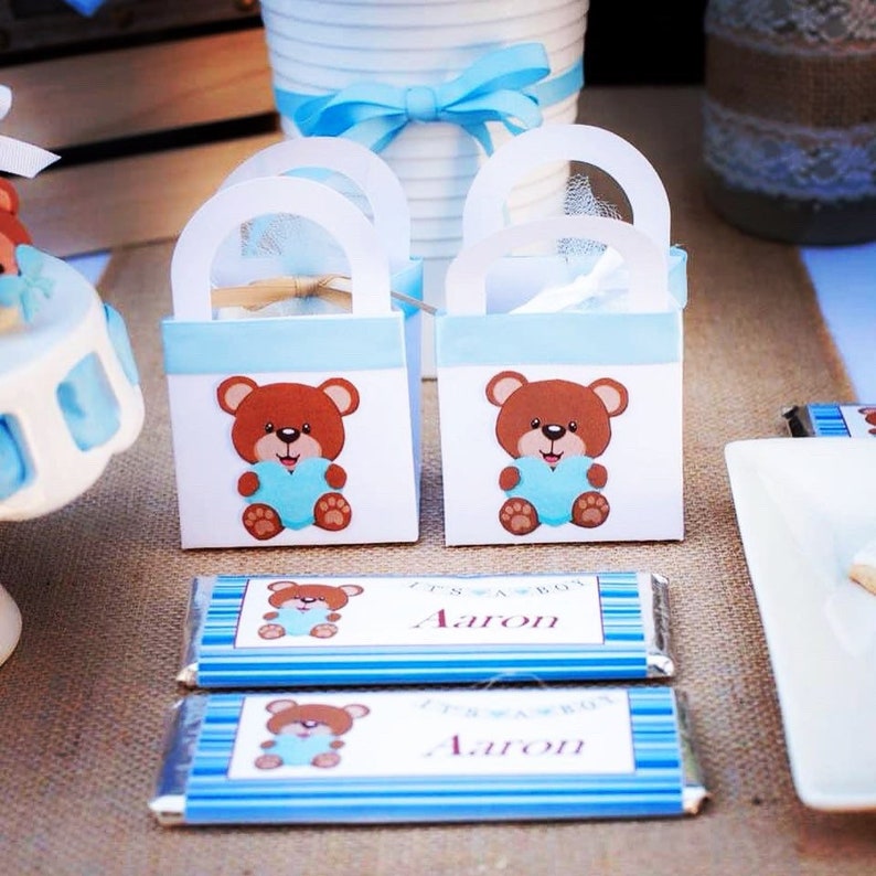 Teddy Bear Favor Boxes: Baby Shower Party Decoration - Etsy