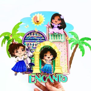Encanto Cake Topper: Personalized Shaker, Mirabel Party Decor