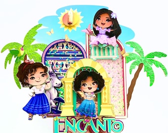 Encanto Birthday Cake Topper, Encanto Party Decorations, Encanto personalized shaker cake topper, Encanto party theme