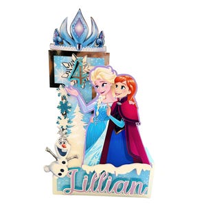 Frozen Theme 3D Letters, Frozen Birthday Party Decorations, Elsa and Anna 3D Numbers, Frozen Birthday Theme, Frozen Party Decor