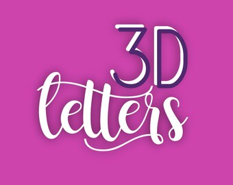 Custom order(3d letter or 3D Number)