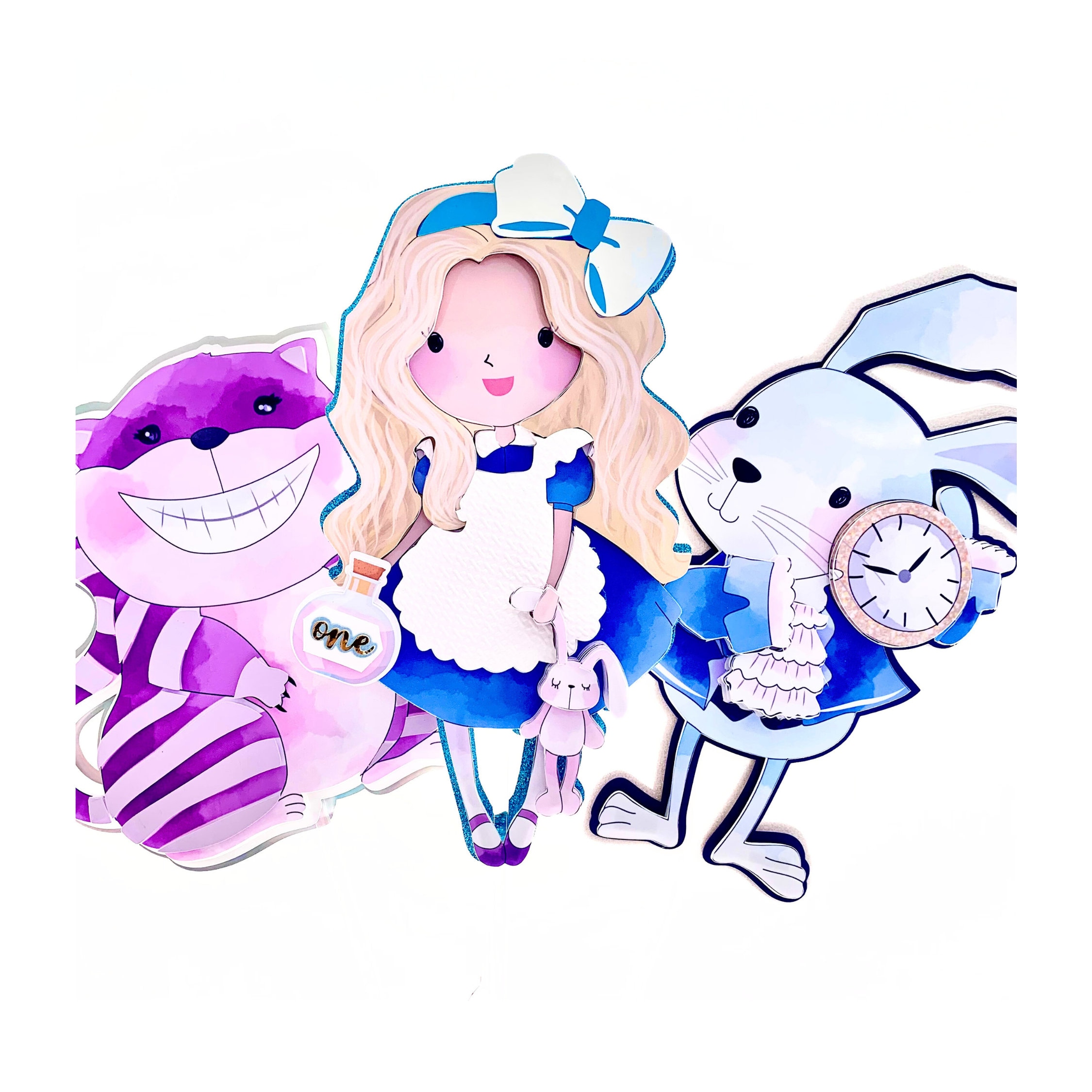 Alice in Wonderland Birthday Centerpieces ONEderland Party Decor Alice Party Theme Alice Party Supplies