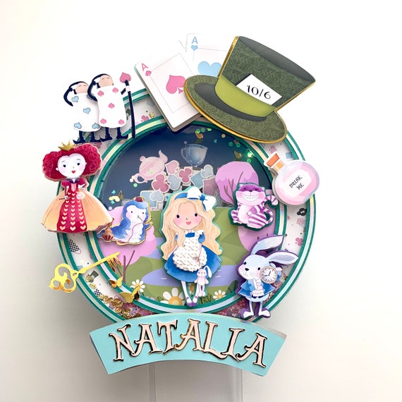 Alice in Wonderland Cake Topper, 1st Birthday Party Decoration, Alice Topper, Mad Tea Party Decor, Alice in Onederland, Alice Il_570xn
