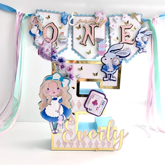 Alice In Wonderland 3D Letter, Onederland Girl 1st Birthday Party, Alice Props, Mad Tea Party Decor, Alice Party Direction Signs, Alice Il_570xn