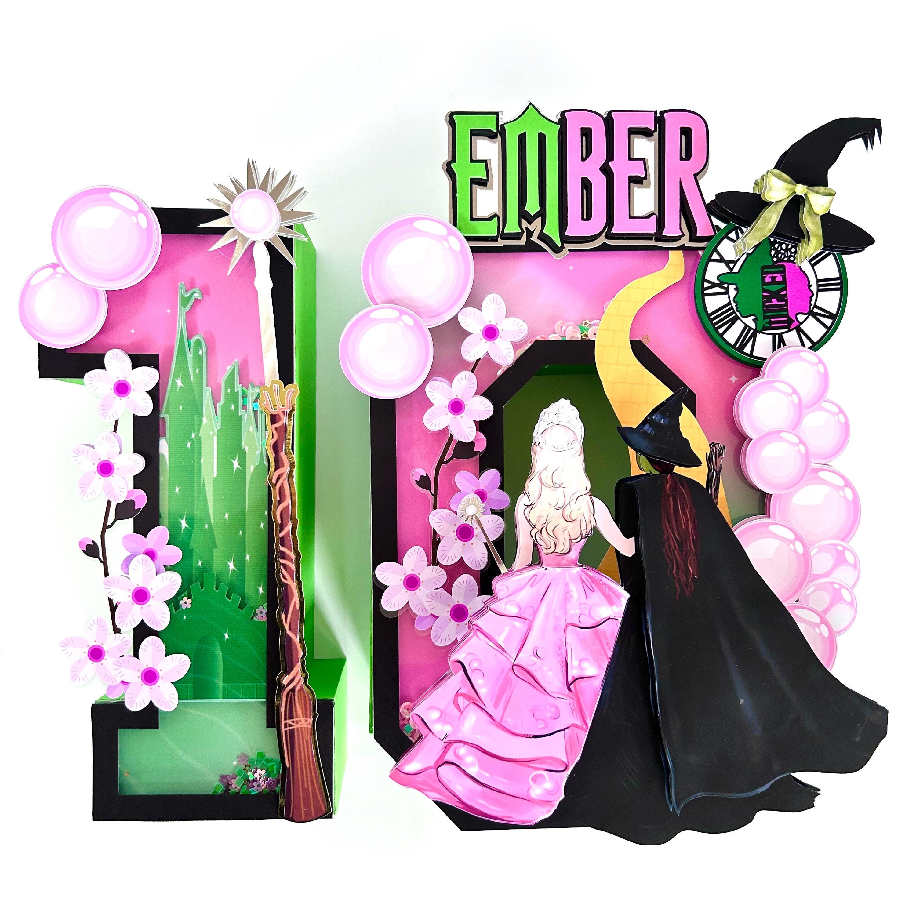 Wicked for Good 3D Letters, Glinda and Elphaba Birthday Party ...