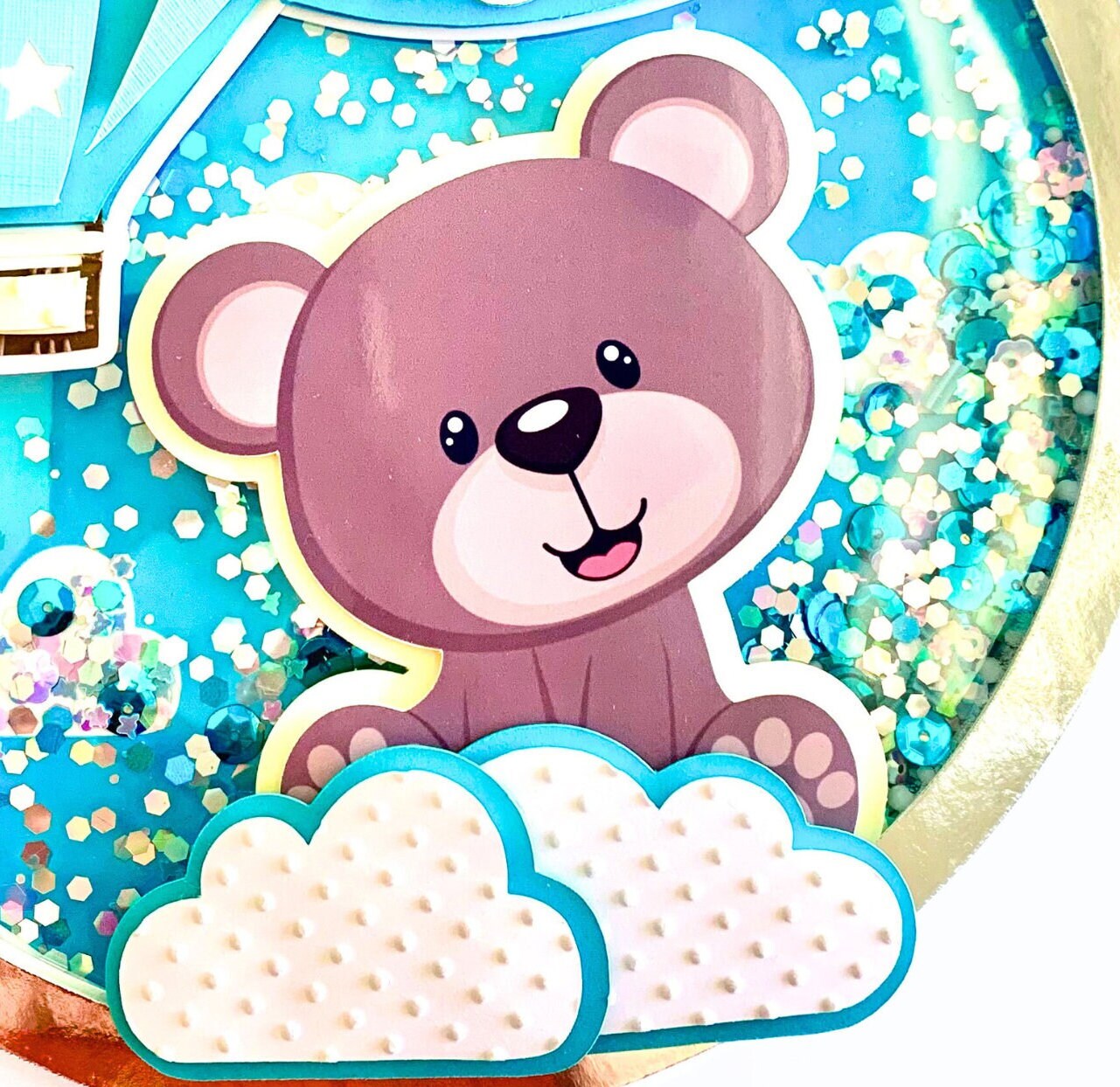 Teddy Bear Cake Topper: Boy Baby Shower Decoration - Etsy