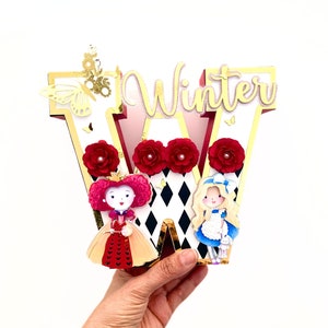Alice in Wonderland 3D Letters, Alice in Onderland Party Decor, Alice 3D Letters, Alice in Onderland Birthday, 3D Letters