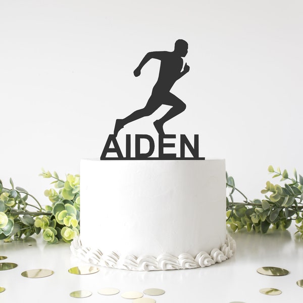 Customizable Runner Cake Topper