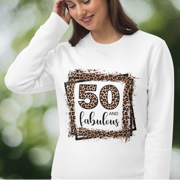 50 and Fabulous Png, Fifty and Fabulous Png, 50th birthday Png, Leopard Frame Png, Sublimation Design, Sublimation png, Instant Download