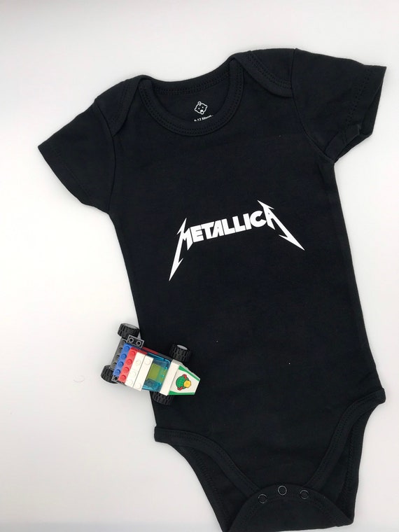 metal baby onesie
