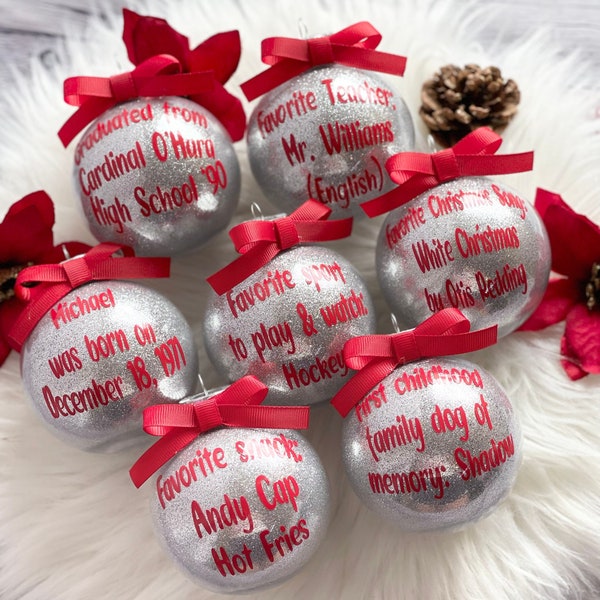 Personalized Ornaments Christmas Etsy