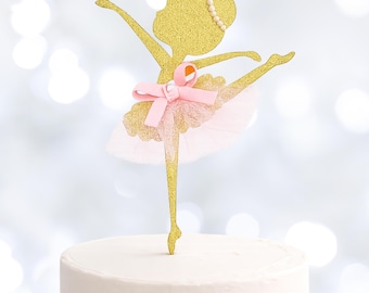 Ballerina Cake Topper for Birthday girl Parties Ballet, Tutu Themed Events and Party Decoration