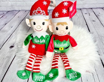 Personalized Christmas Elf Plush: Holiday Decor, Baby's First Christmas