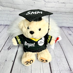 Osito de peluche personalizado, osito de peluche, osito de peluche de graduado, regalo de graduación, osito de graduación personalizado, preescolar, jardín de infantes y escuela secundaria