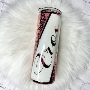 Vaso con purpurina ombré de oro rosa, vaso con purpurina ombré, vaso con purpurina personalizado, vaso con purpurina epoxi de oro rosa, vaso para dama de honor, boda