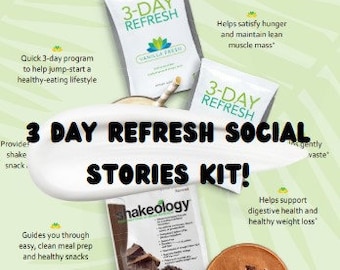 Kit de historias de actualización de 3 días - Health Fitness Coach FB Insta Stories - bodi coach