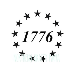 1776 Stars  - Betsy Ross Stars - American Flag SVG - Patriot File PNG JPG - usa